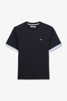 T-shirt bleu marine brodé Eden Park