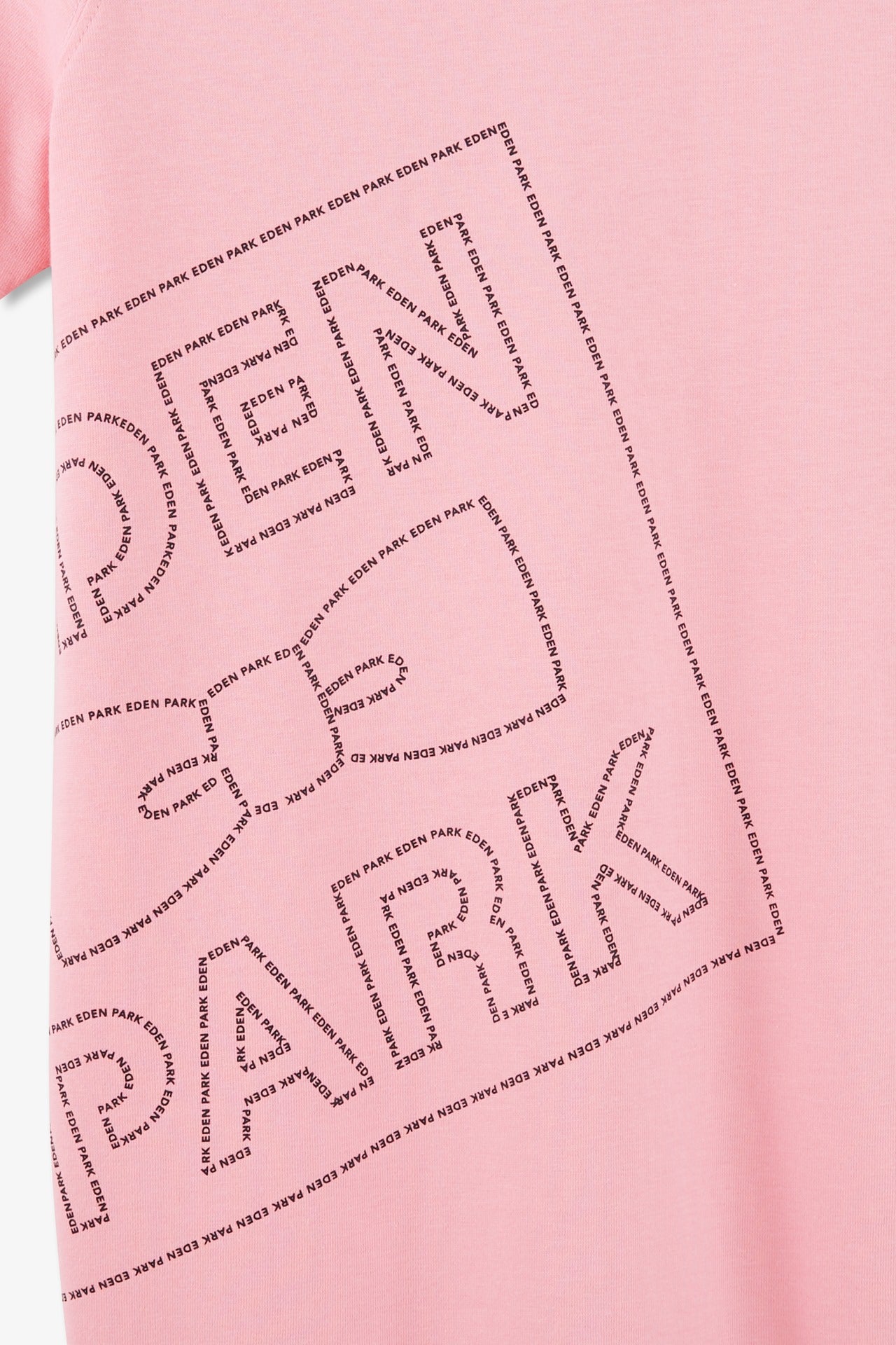T-shirt manches courtes rose en coton sérigraphie Eden Park - Image 9
