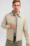 Beige zipped jacket with classic collar