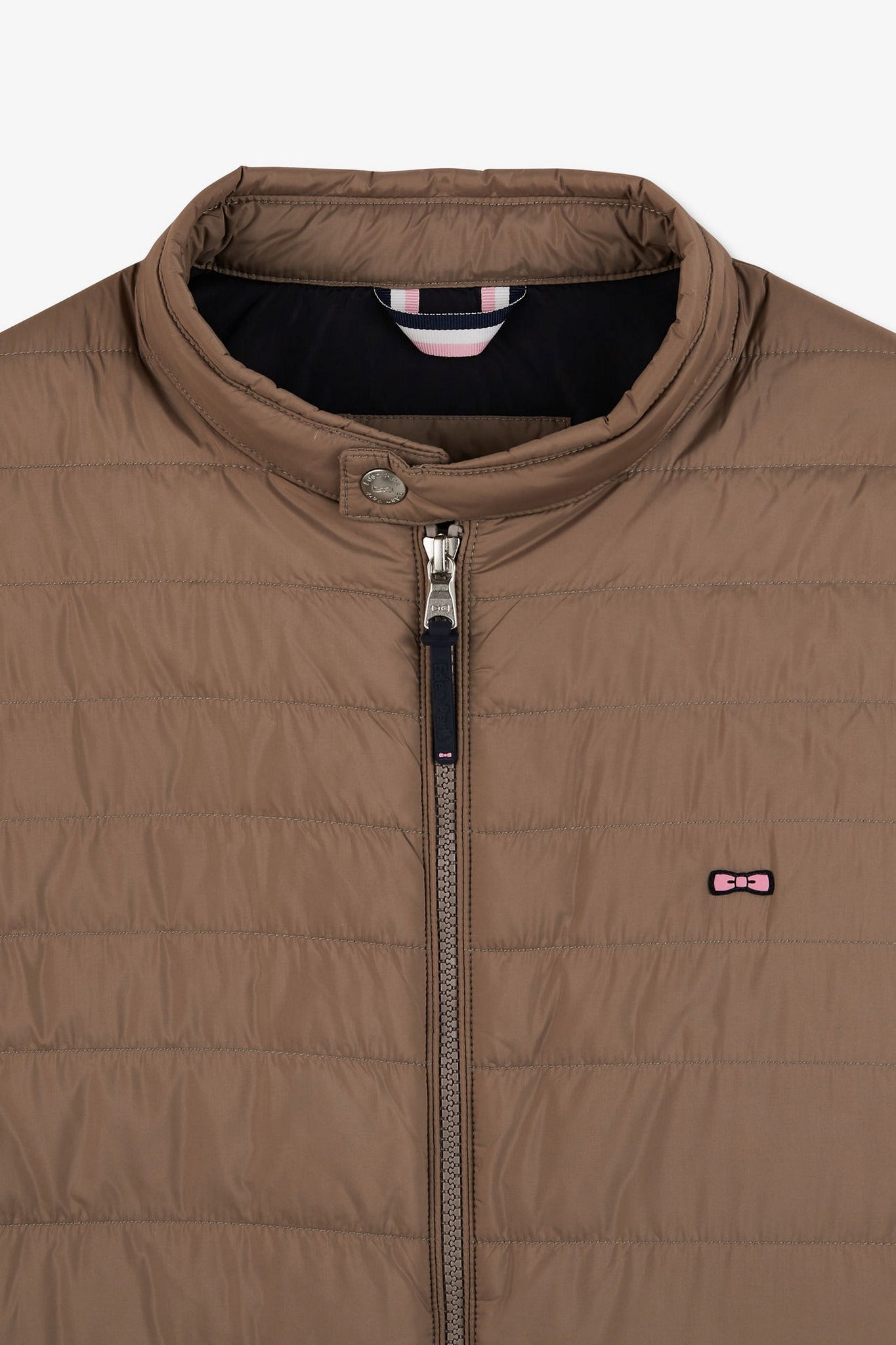 Doudoune beige sans manches