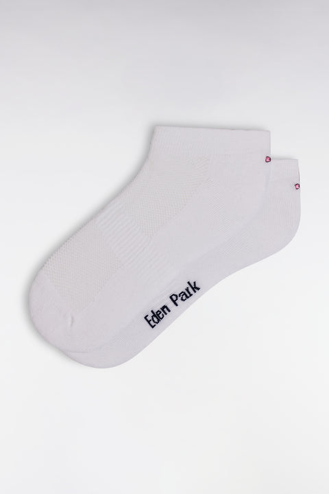 Chaussettes en coton stretch mélangé blanches - Image 1