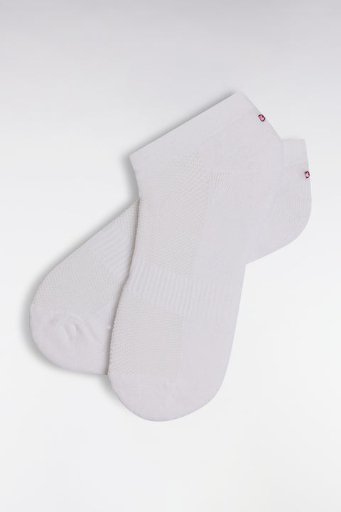 Chaussettes en coton stretch mélangé blanches - Image 2
