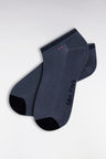 Low-cut socks in grey stretch cotton blend