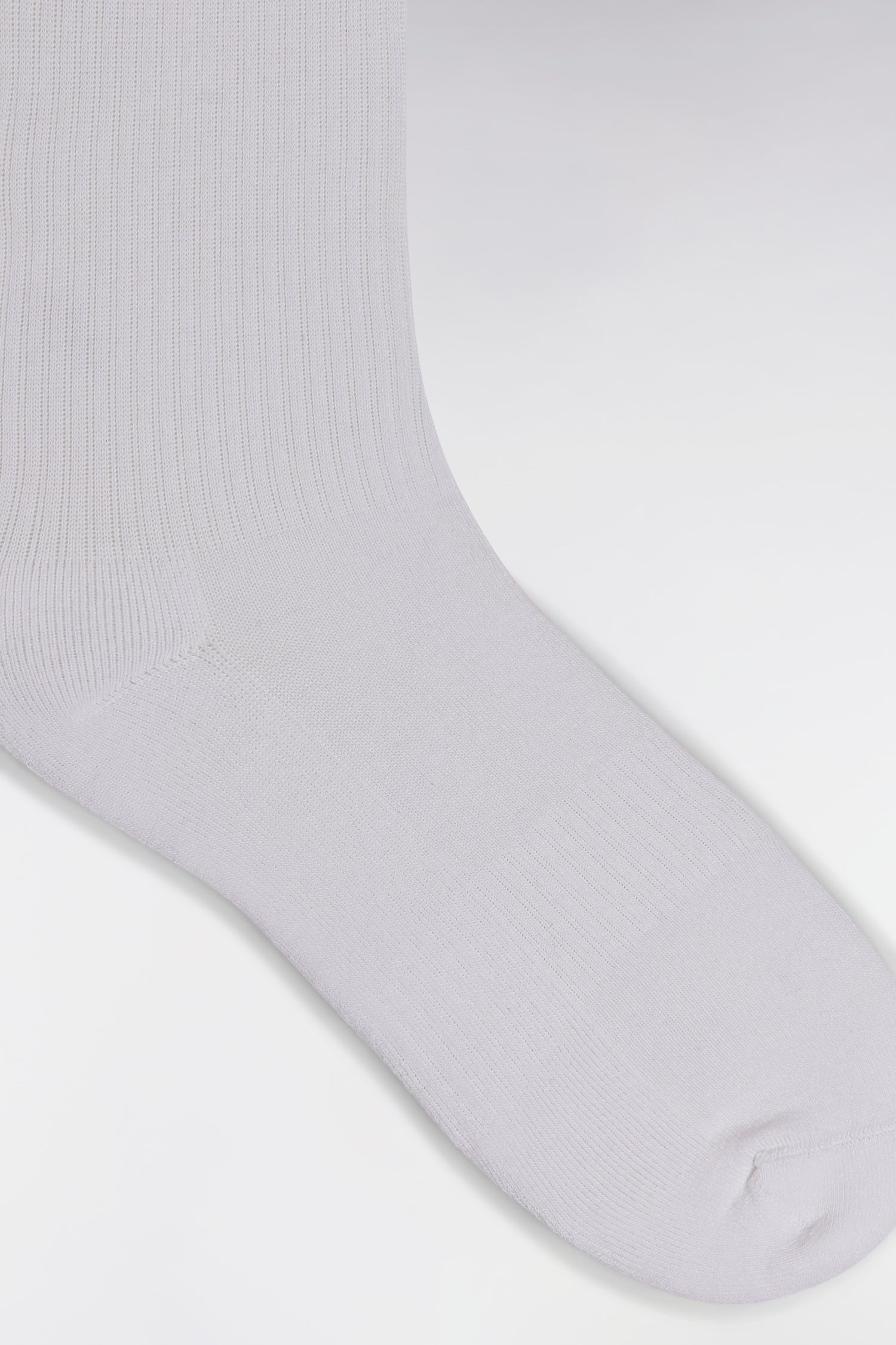 Chaussettes en coton stretch mélangé blanches logo Eden Park