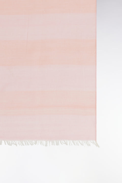 Pink striped cotton-blend chèche - Image 3