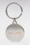 Porte-clefs médaille rugby en métal émaillé