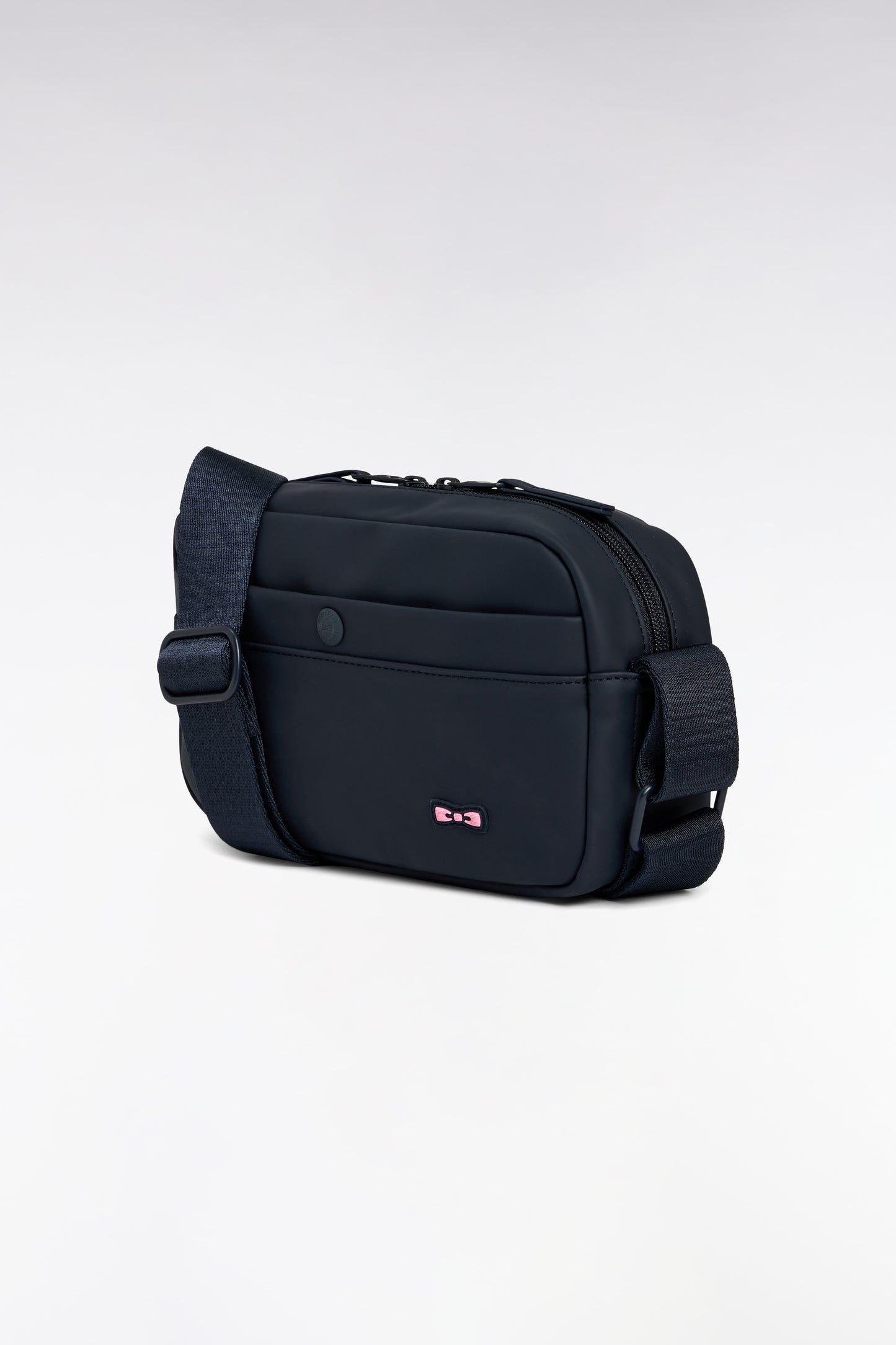 Camera bag en gomme uni marine