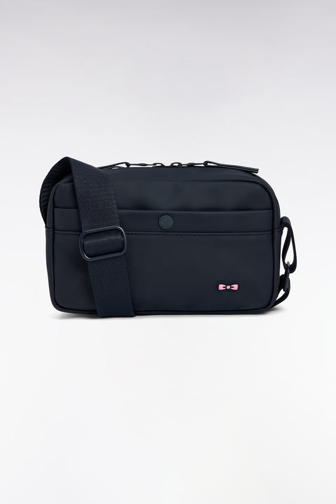 Camera bag in plain navy rubber - Image 1