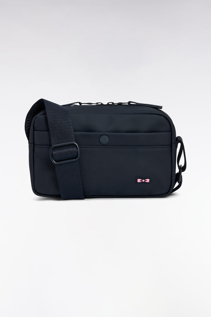 Camera bag en gomme uni marine