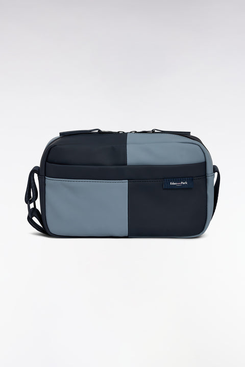 Camera bag in navy and grey cut and sew rubber - Image 2
