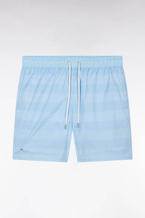 Sky blue striped swimsuit - Image 2