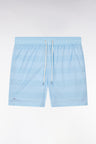 Sky blue striped swimsuit