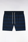 Navy blue striped swimsuit