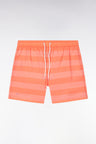 Coral striped swimsuit