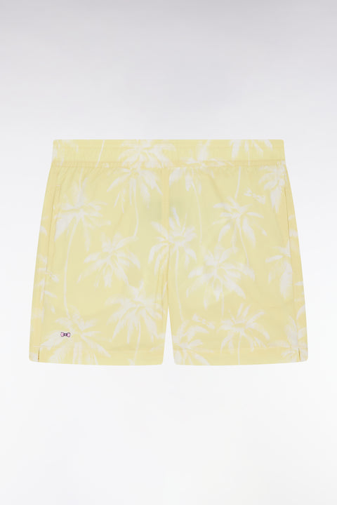 Maillot de bain enfant jaune à imprimé palmier - Image 1