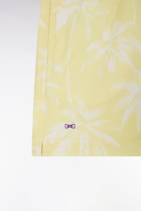 Maillot de bain enfant jaune à imprimé palmier - Image 2