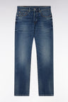 Jean 5 poches en denim stretch brut coupe droite