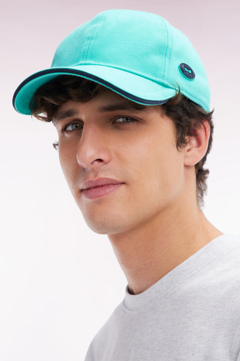 Casquette en jersey de coton vert - Image 1