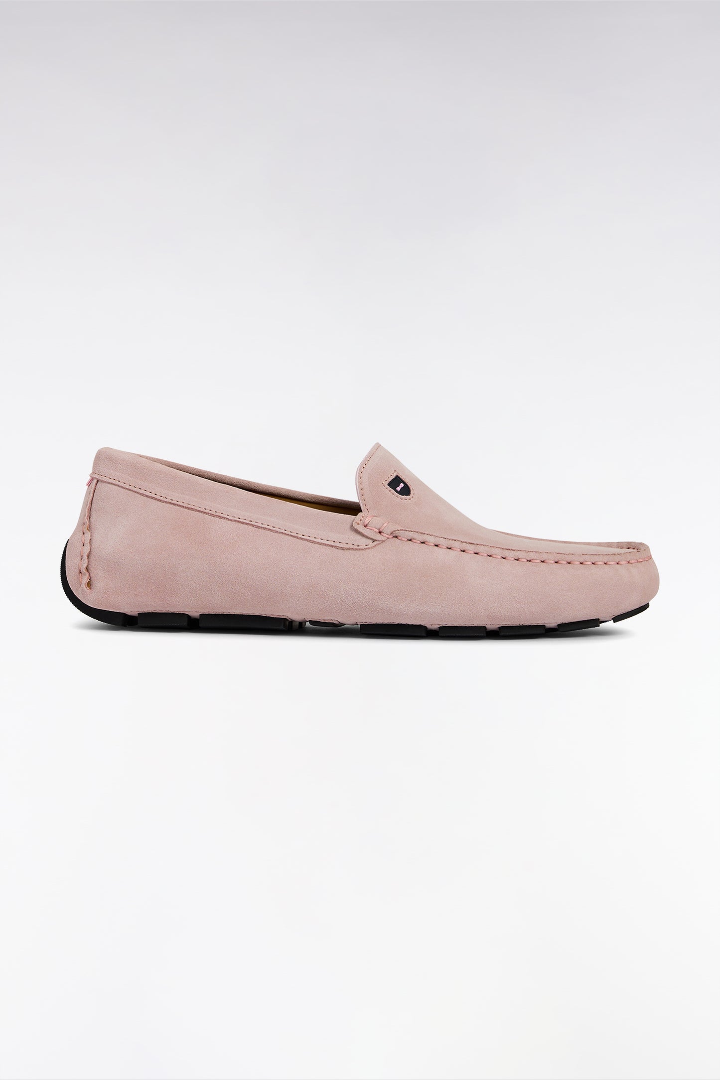 Mocassins en cuir suédé roses