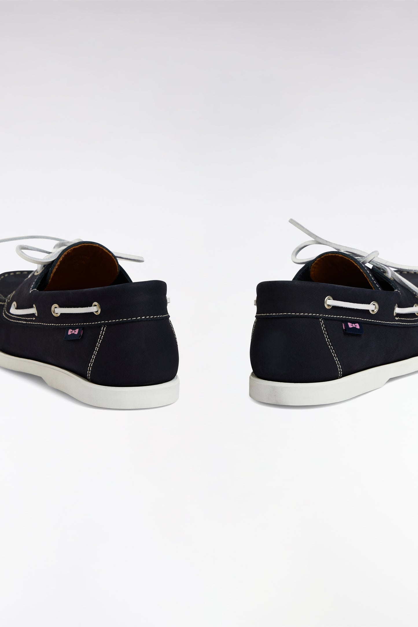 Mocassins bateau en cuir suédé marine