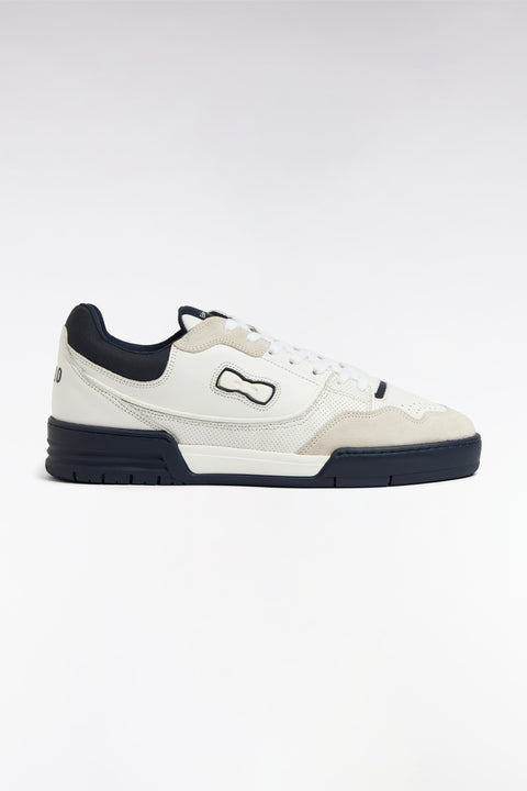 EP10 sneakers in white and navy leather - Image 1