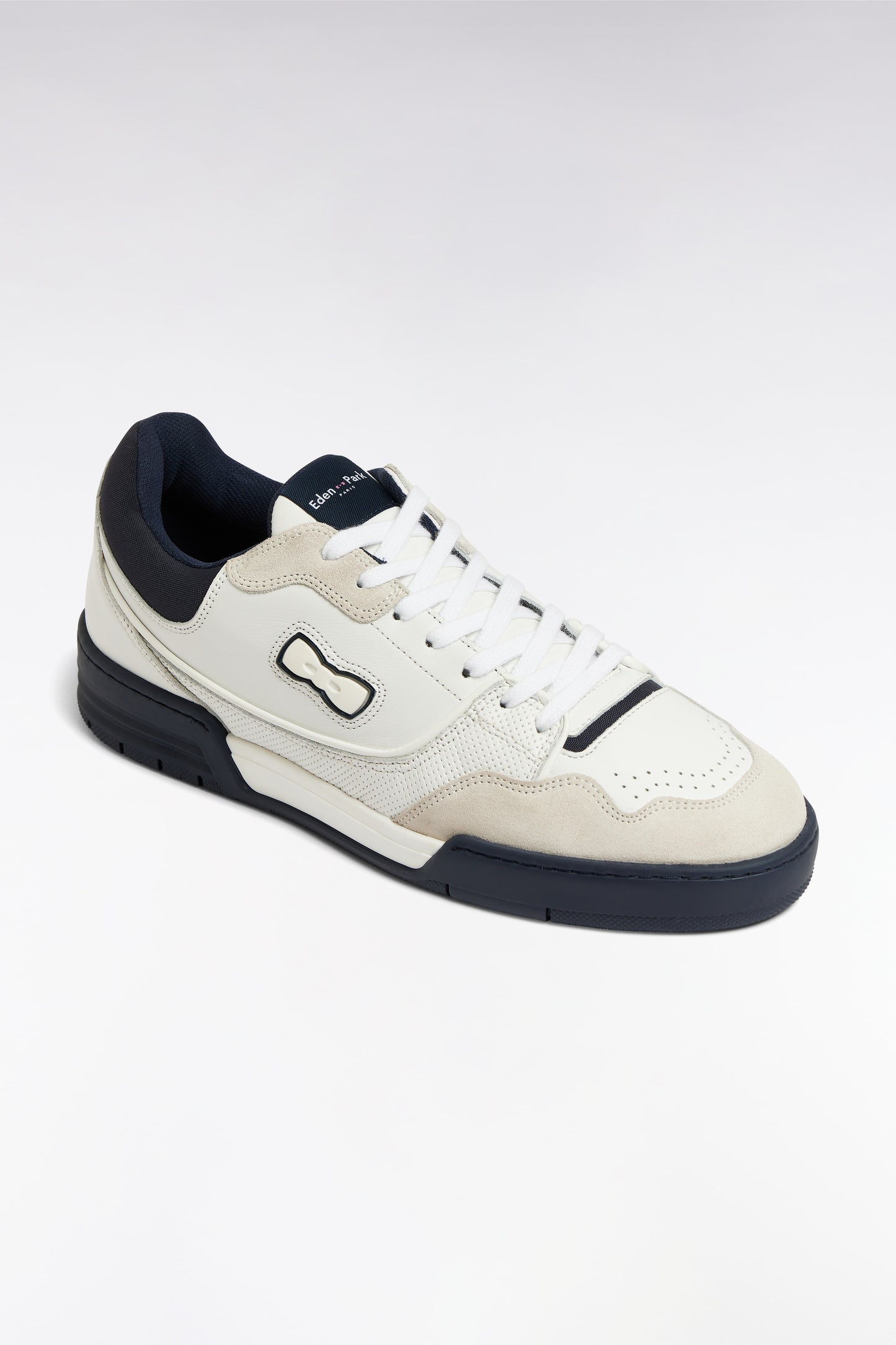 EP10 sneakers in white and navy leather