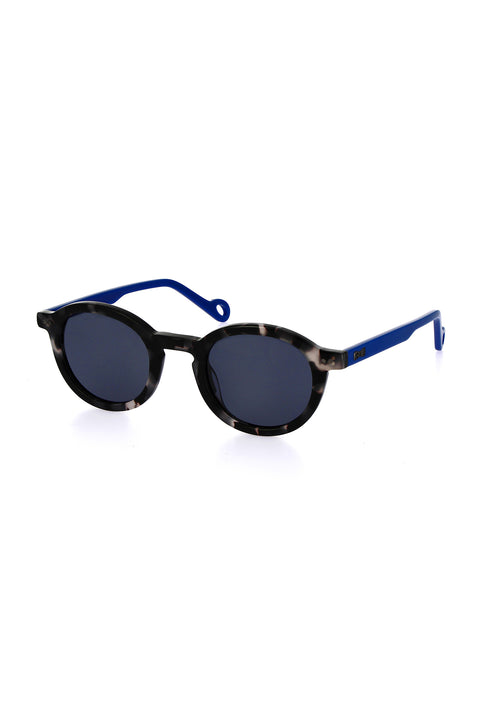 XV de France round acetate grey-blue acetate sunglasses - Image 1