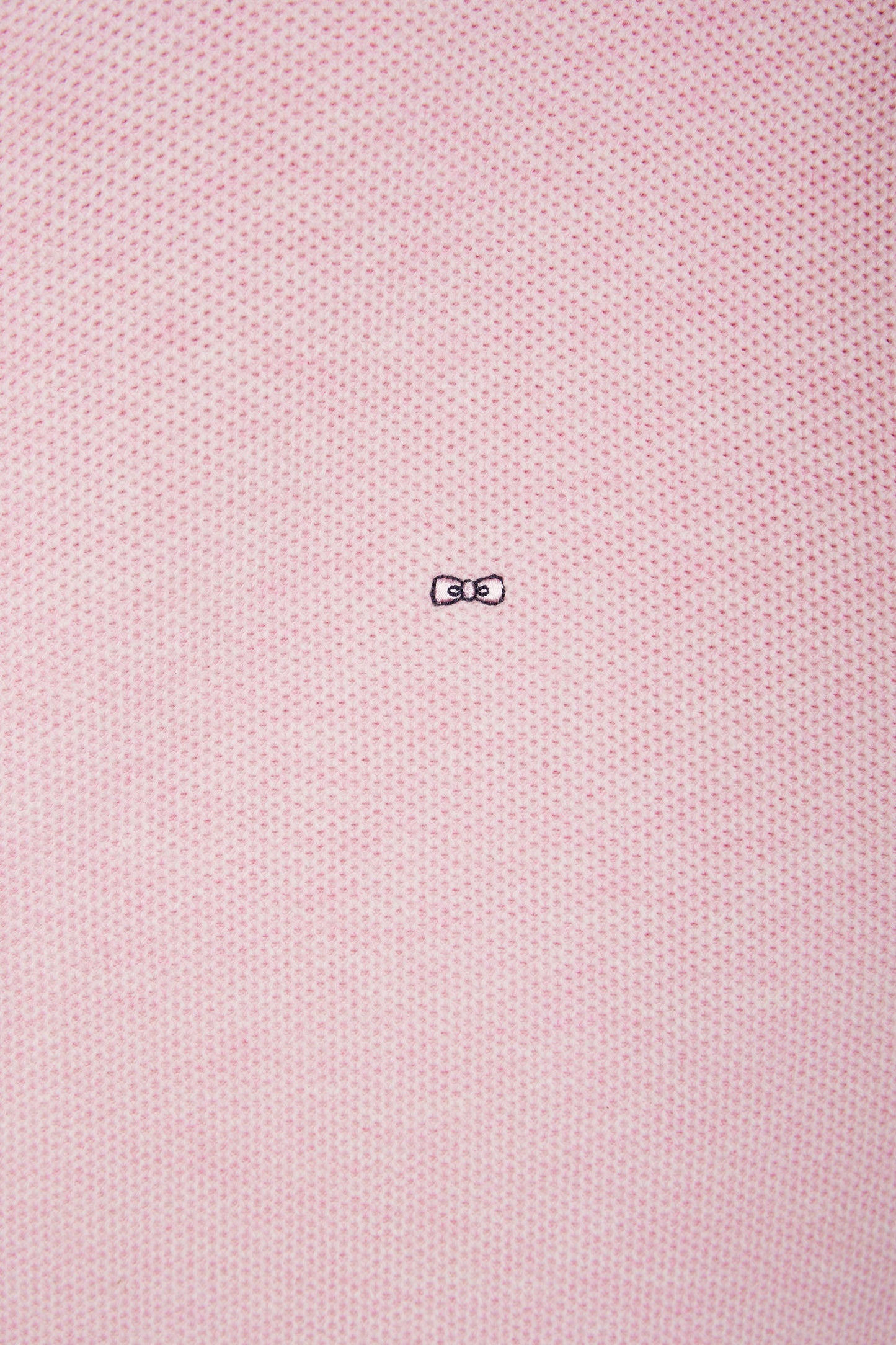 Straight-fit zipped pink honeycomb cotton cardigan