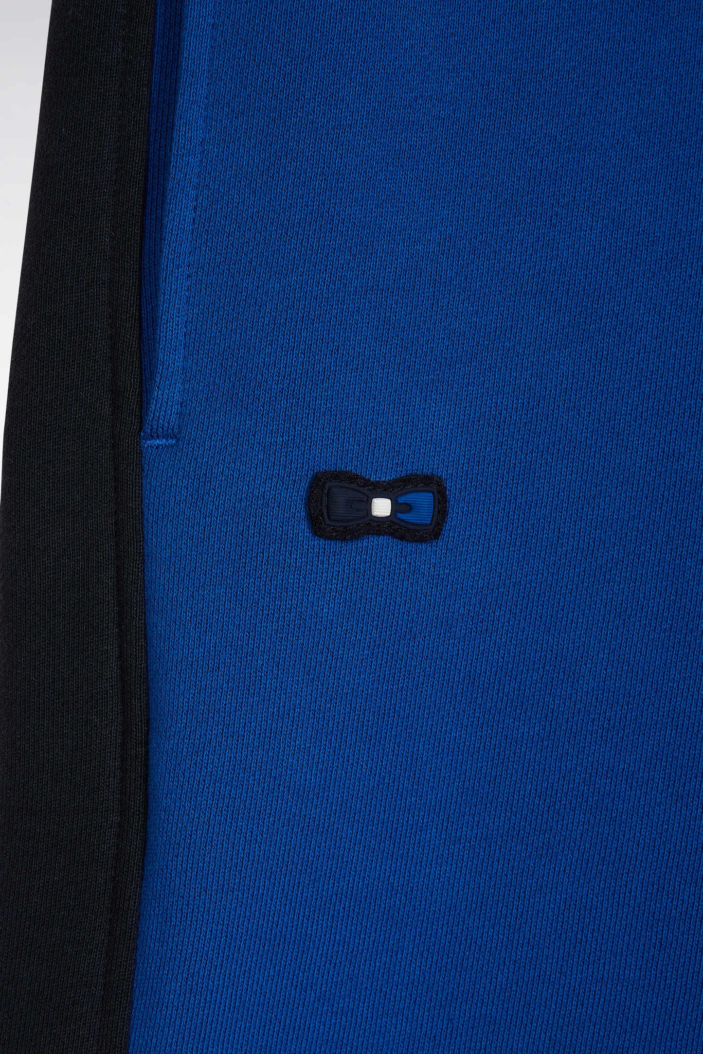 Short en molleton coton bleu coupe décontractée