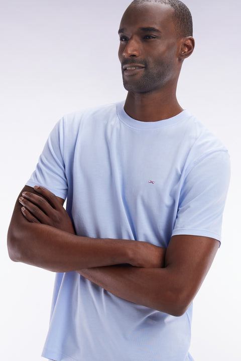 T-shirt manches courtes gris clair coupe droite - Image 3