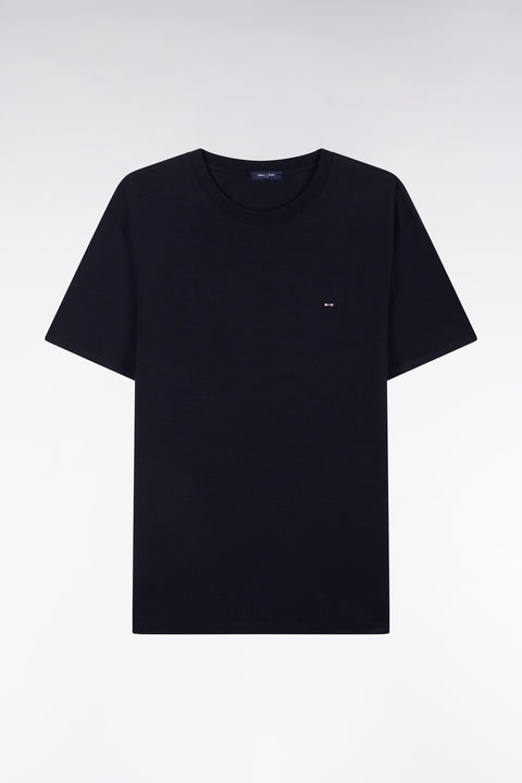 T-shirt bleu marine coupe droite - Image 1
