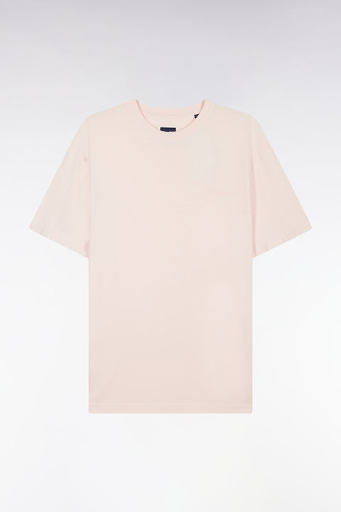 T-shirt en coton rose pâle surteint coupe décontractée - Image 2