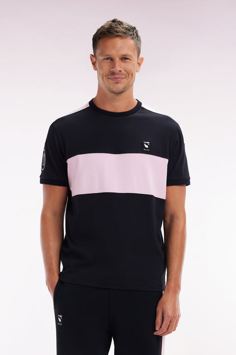 T-shirt Nouvelle Zélande en coton noir coupe décontractée - Image 1