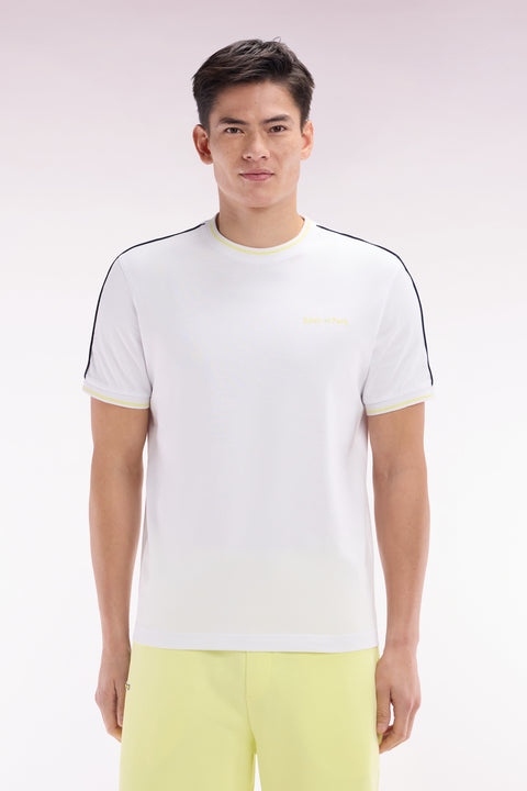T-shirt en coton blanc coupe décontractée - Image 1