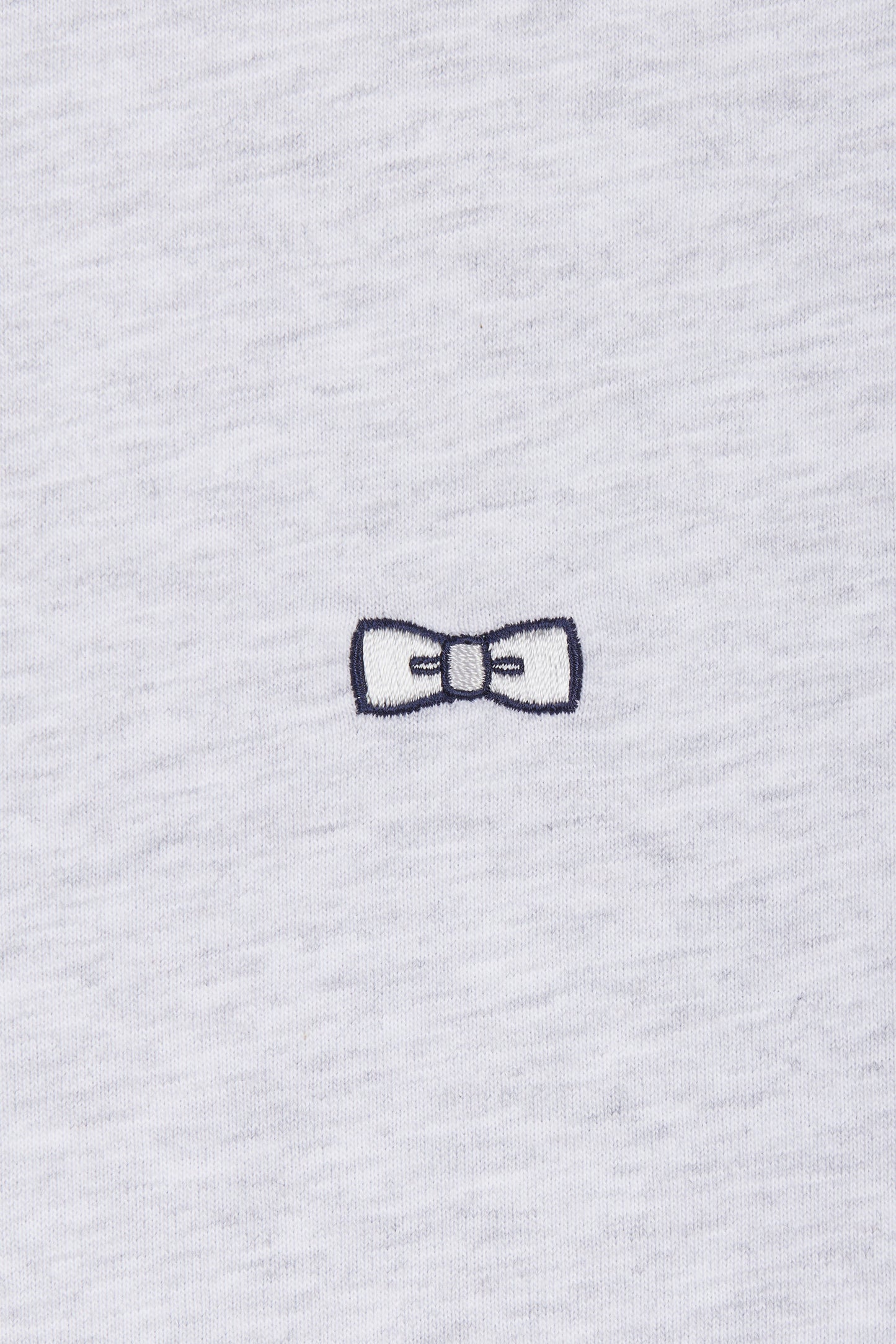 Grey cotton T-shirt, embroidery 10, relaxed fit