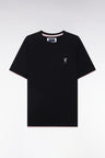 Black cotton t-shirt New Zealand casual cut