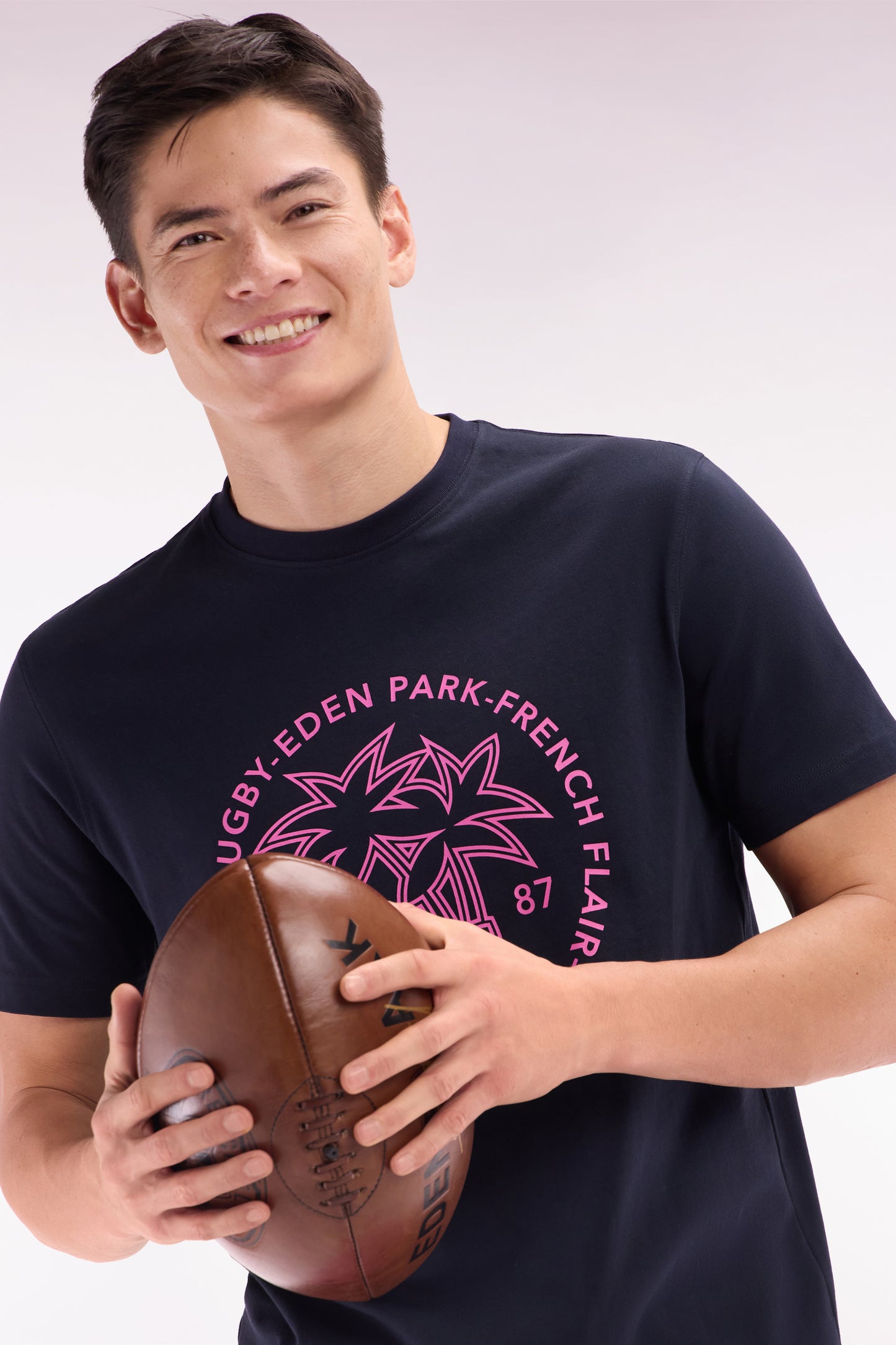 T-shirt in marine serigraphy palmiers casual cut