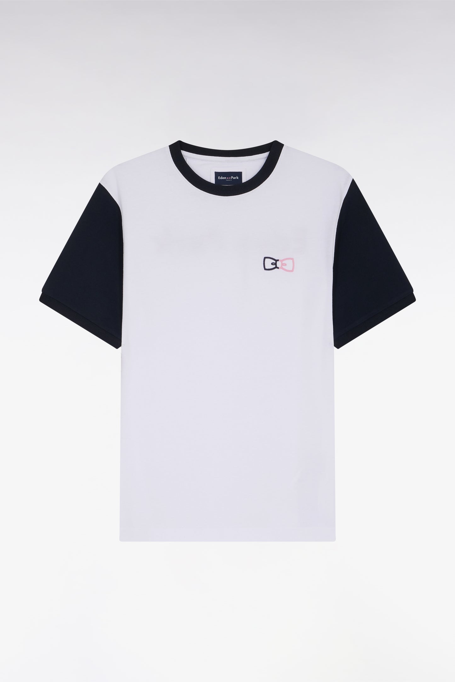 T-shirt à manches courtes en coton blanc coupe décontractée