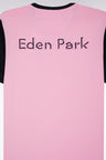T-shirt à manches courtes en coton rose coupe décontractée