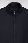 Blouson coupe-vent en nylon marine