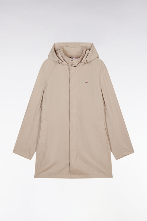 Parka à capuche intégrée beige - Image 2