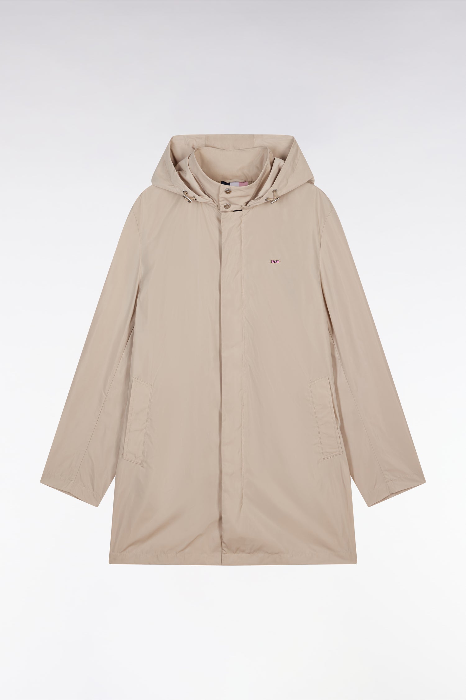 Parka à capuche intégrée beige