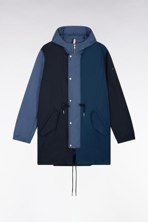 Unisex navy zipped parka - Image 2