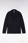 Navy blue overshirt jacket with patch pockets