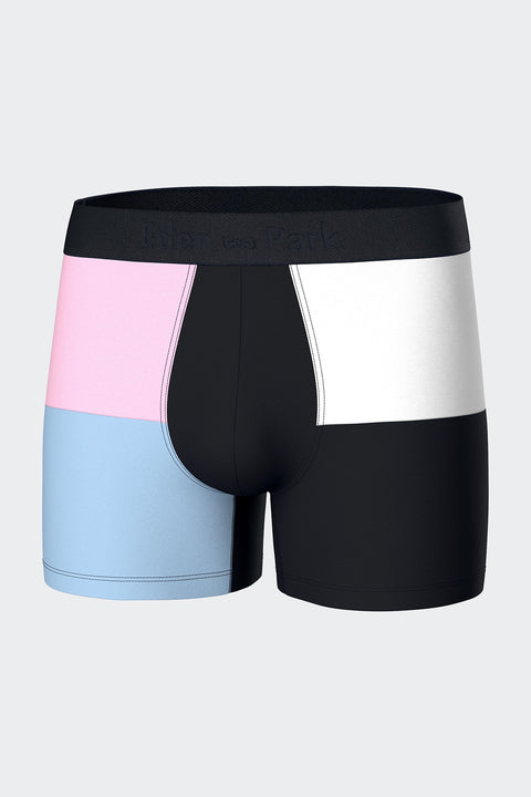 Boxer coupé-cousu en jersey de coton stretch - Image 1