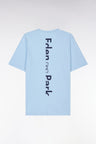 Pyjama court en jersey de coton T-shirt ciel short marine