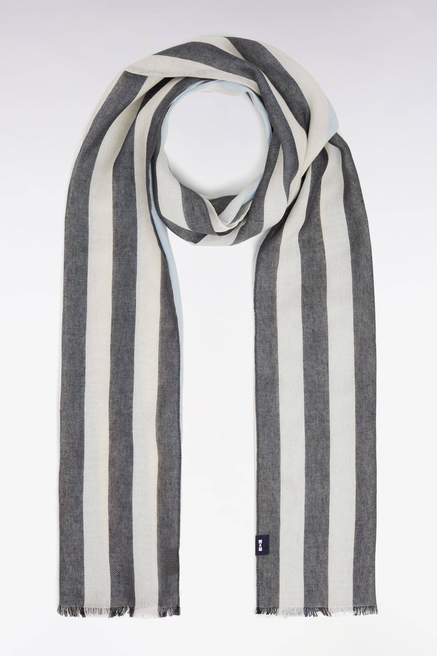 Écharpe en coton mélangé ciel