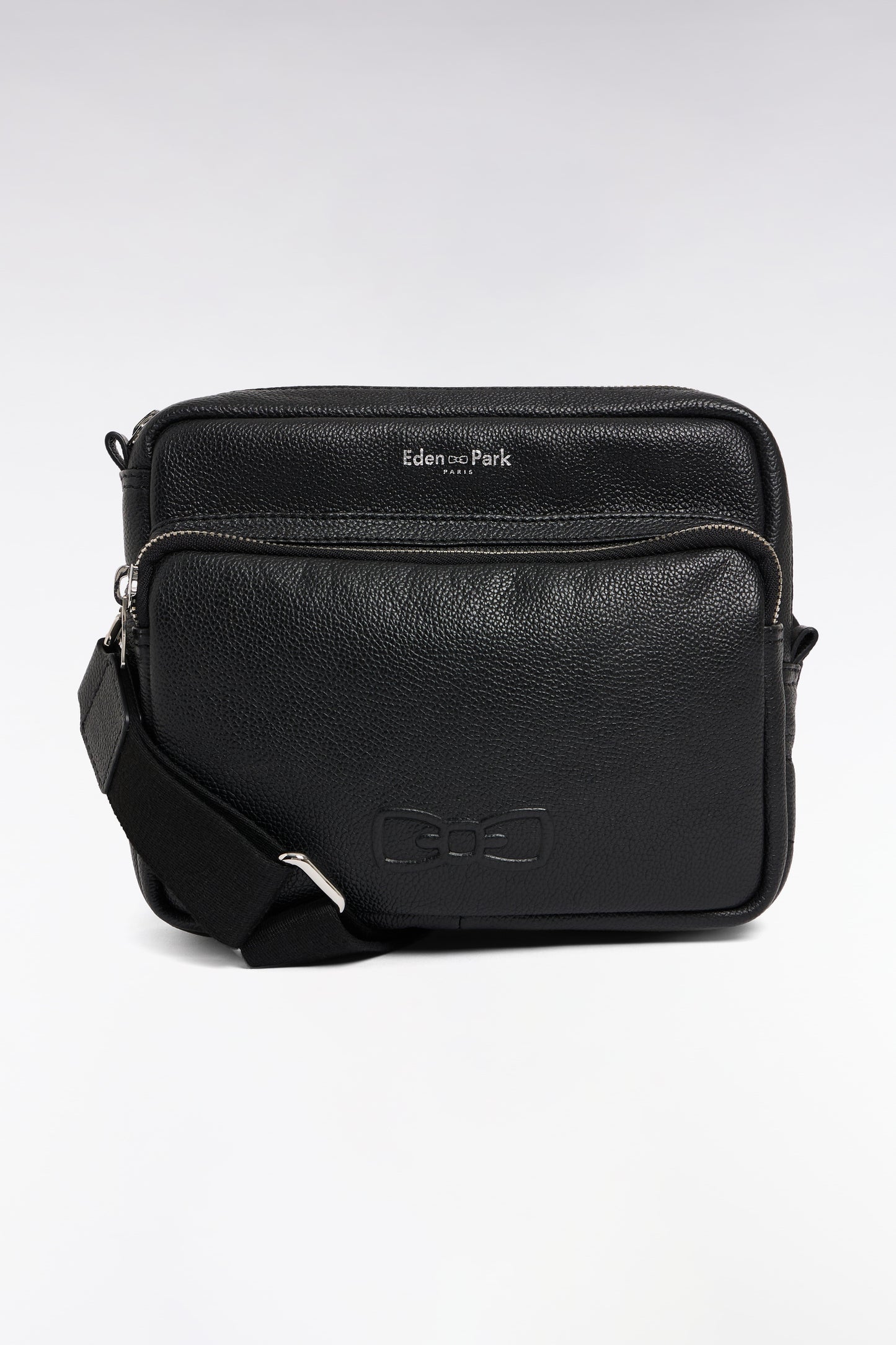 Sac besace en cuir de vachette noir