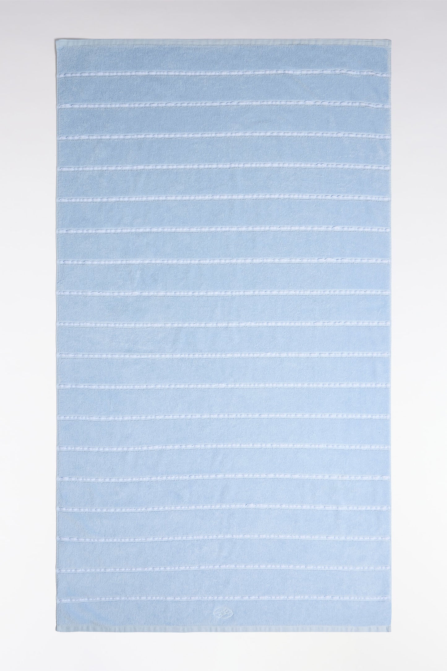 Serviette de plage en coton bleu ciel
