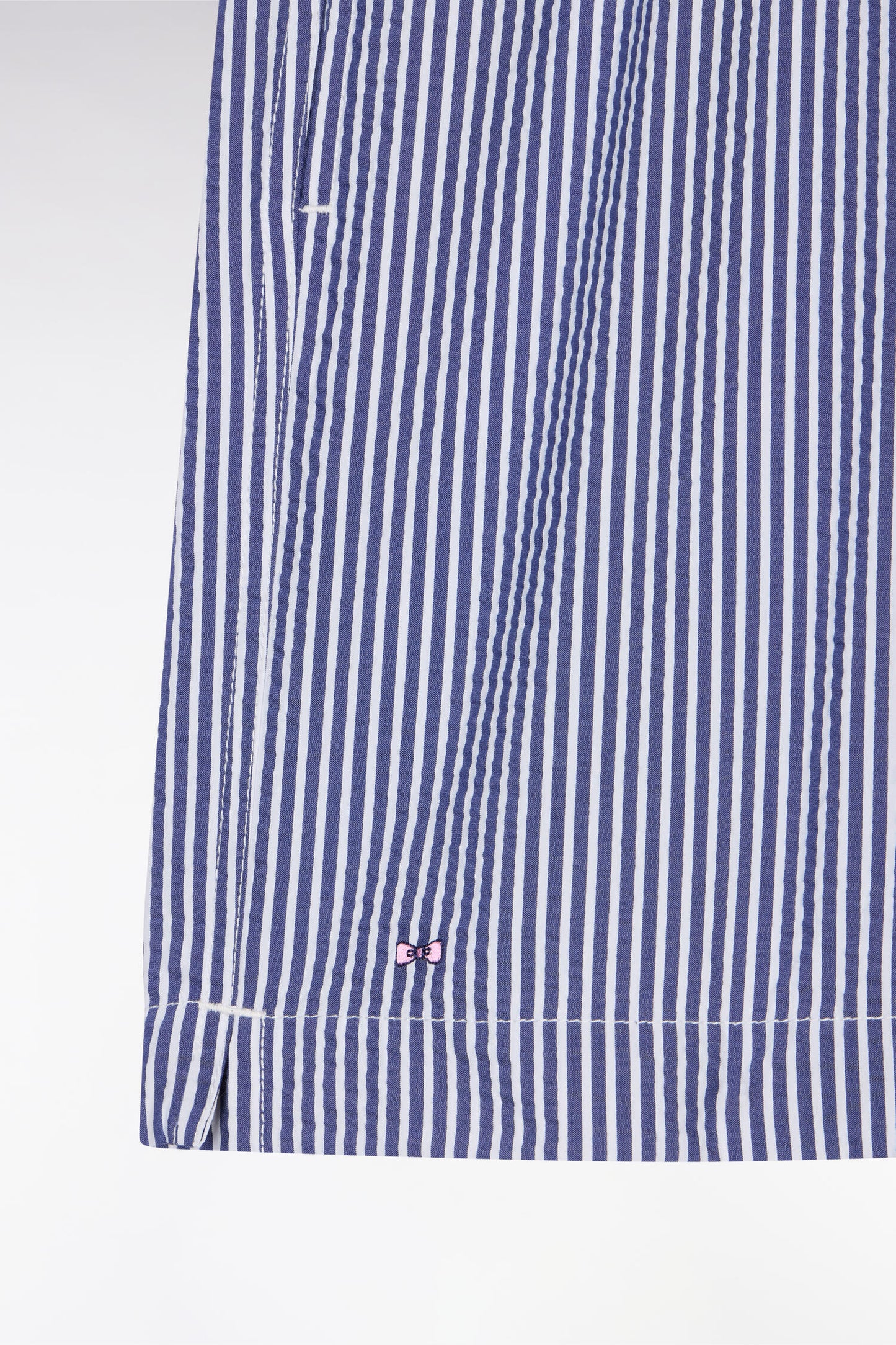 Maillot de bain en coton mélangé marine